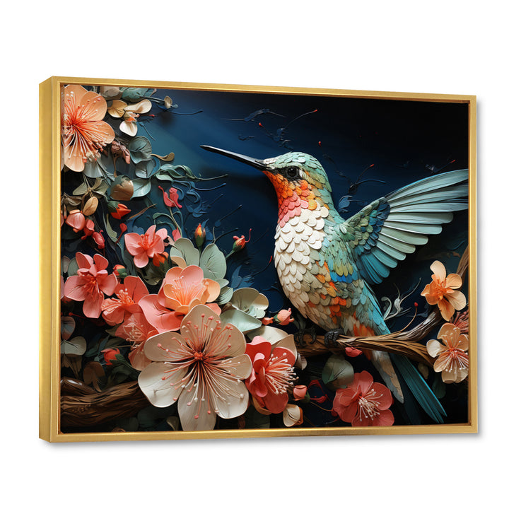 Teal Pink Hummingbird Harmony - Hummingbird Wall Art Prints