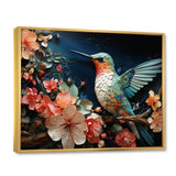 Teal Pink Hummingbird Harmony - Hummingbird Wall Art Prints