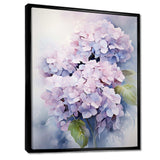 Purple Hydrangea Graceful Whispers - Floral Canvas Wall Art