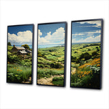 Ireland Emerald Isle This III - 3-Piece Canvas Wall Art