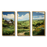 Ireland Emerald Isle This III - 3-Piece Canvas Wall Art