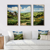 Ireland Emerald Isle This III - 3-Piece Canvas Wall Art