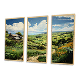 Ireland Emerald Isle This III - 3-Piece Canvas Wall Art