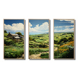 Ireland Emerald Isle This III - 3-Piece Canvas Wall Art