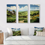 Ireland Emerald Isle This III - 3-Piece Canvas Wall Art