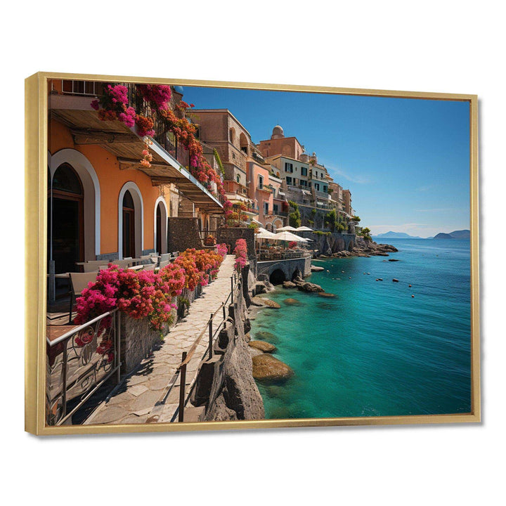 Italy Mediterranean Charms - Landscapes Canvas Wall Art
