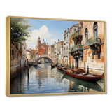 Italy Venetian Canals I - Landscapes Canvas Wall Art