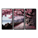 Japon Art Cherry Blossom Pink Path - Multi-Panels