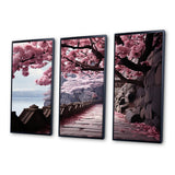 Japon Art Cherry Blossom Pink Path - Multi-Panels