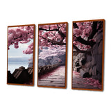 Japon Art Cherry Blossom Pink Path - Multi-Panels