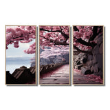 Japon Art Cherry Blossom Pink Path - Multi-Panels