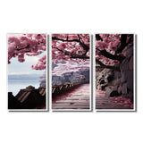 Japon Art Cherry Blossom Pink Path - Multi-Panels