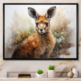 Kangaroo Extremely Detailed - Kangaroo Large Canvas Wall Art