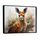 Kangaroo Extremely Detailed - Kangaroo Large Canvas Wall Art