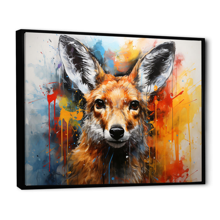Kangaroo Bound Collage - Kangaroo Living Room Wall Art