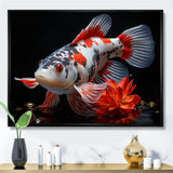 Coral Kois Fish Enigmatic Patterns - Koi's Fish Living Room Wall Art