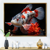 Coral Kois Fish Enigmatic Patterns - Koi's Fish Living Room Wall Art