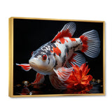 Coral Kois Fish Enigmatic Patterns - Koi's Fish Living Room Wall Art