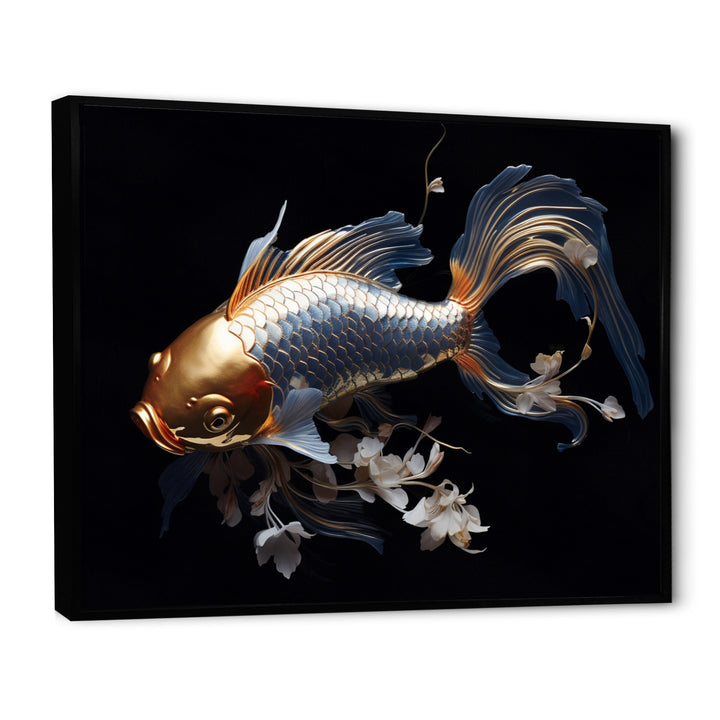Gold Kois Fish Mysterious Shadows - Koi&