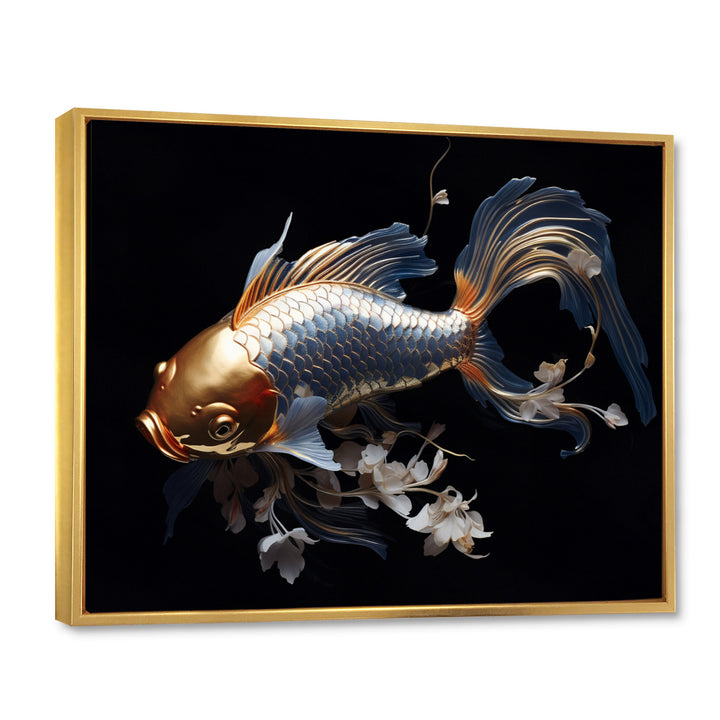 Gold Kois Fish Mysterious Shadows - Koi&