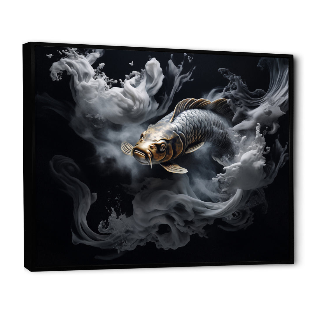 Grey Kois Fish Mystical Elegance - Koi&