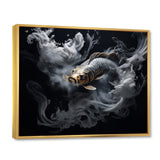 Grey Kois Fish Mystical Elegance - Koi's Fish Wall Decor