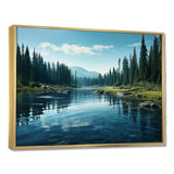 Green River Waters Reflection II - Landscapes Canvas Wall Art