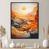 Bold Landscape Canyon Desert II - Landscapes Canvas Wall Art