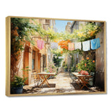 Laundry Day In Italy III - Illustration Canvas Wall Art