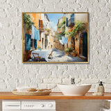 Laundry Day In Italy I - Illustration Canvas Wall Art