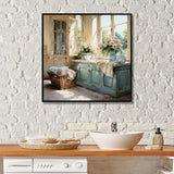 Laundry Room French Vintage I - Illustration Canvas Wall Art