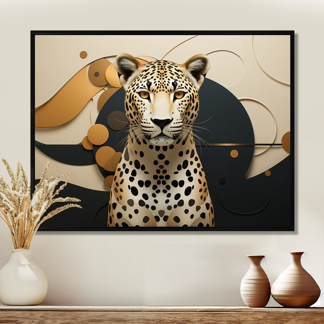 Leopard Elegance Geometric - Leopard Wall Decor