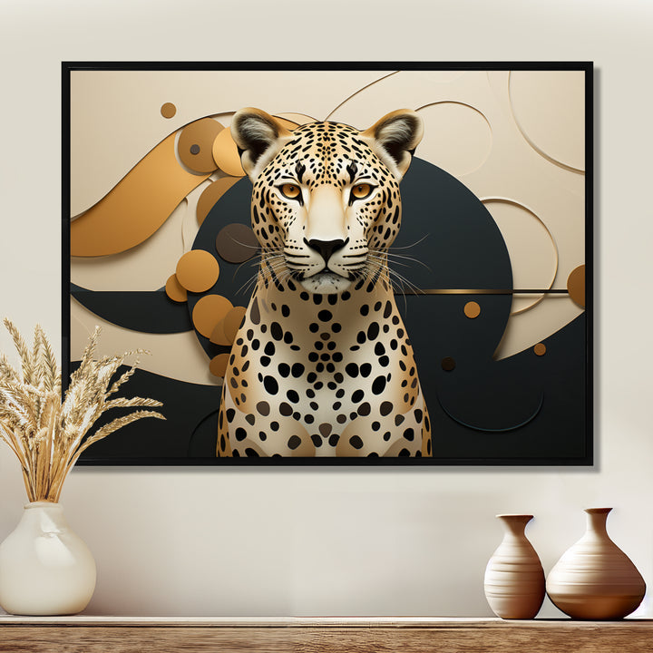 Leopard Elegance Geometric - Leopard Wall Decor