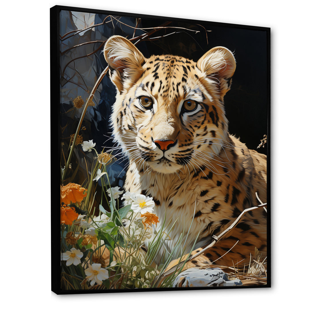 Leopard Elegance Pastoral - Leopard Wall Art Prints