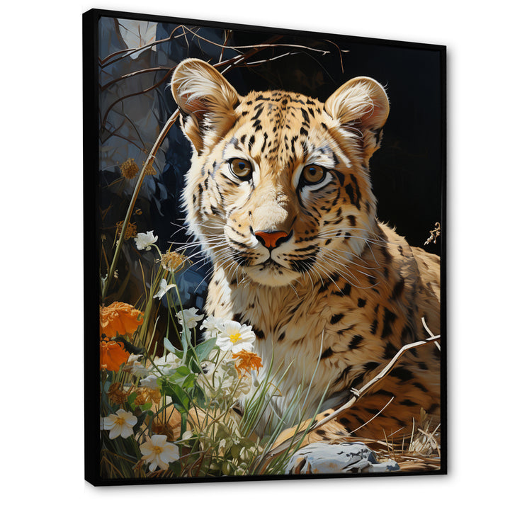 Leopard Elegance Pastoral - Leopard Wall Art Prints
