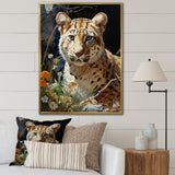 Leopard Elegance Pastoral - Leopard Wall Art Prints