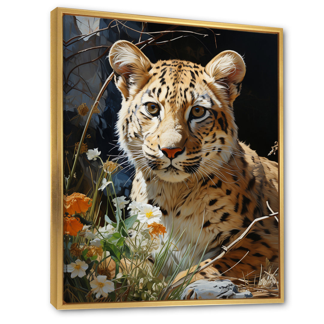 Leopard Elegance Pastoral - Leopard Wall Art Prints
