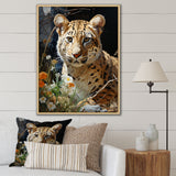 Leopard Elegance Pastoral - Leopard Wall Art Prints