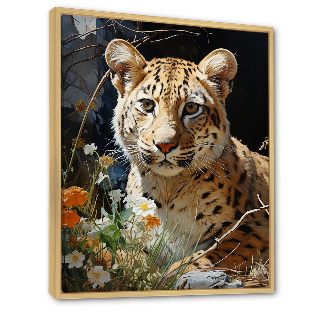 Leopard Elegance Pastoral - Leopard Wall Art Prints