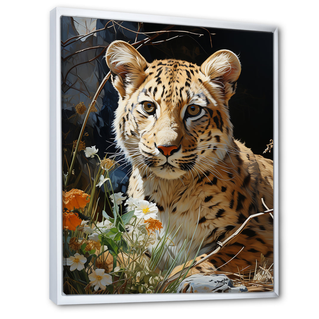 Leopard Elegance Pastoral - Leopard Wall Art Prints