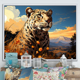 Leopard Lookout In Africa - Leopard Wall Art Prints