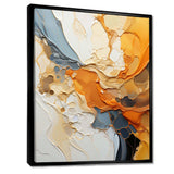 Orange Blue Line Art Abstract Expressionism - Abstract Canvas Wall Art