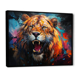 Lion Futuristic Wilderness Futurist - Lion Living Room Wall Art