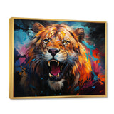 Lion Futuristic Wilderness Futurist - Lion Living Room Wall Art
