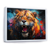 Lion Futuristic Wilderness Futurist - Lion Living Room Wall Art