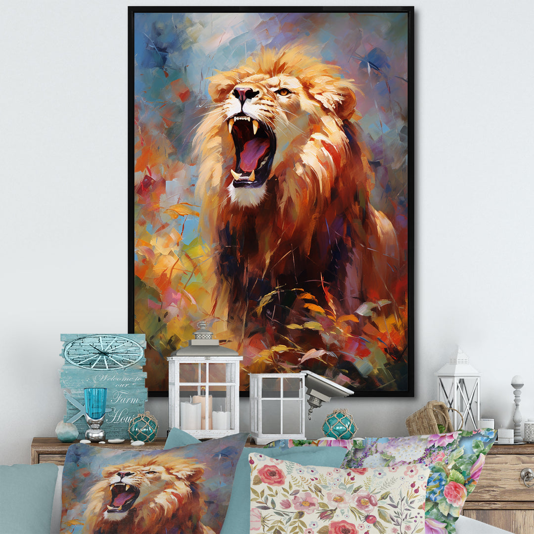 Lion Impressionist Serenade Impressionist - Lion Bedroom Wall Art