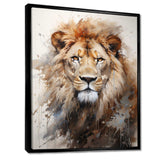 Lion Portrait Photography - Animals Canvas Wall Art