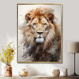 Lion Portrait Photography - Animals Canvas Wall Art