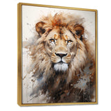 Lion Portrait Photography - Animals Canvas Wall Art