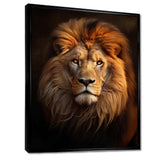 Lion Regal Majesty Lion - Animals Canvas Wall Art